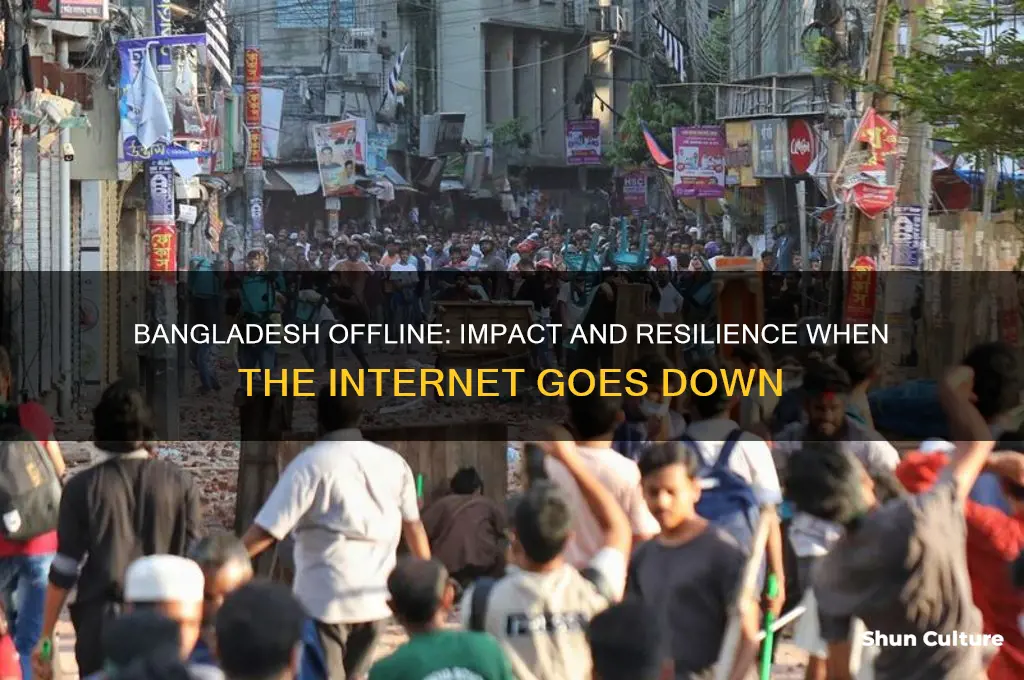 when the internet goes down in bangladesh