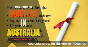 Planning Your Master's: Australia Application Timing