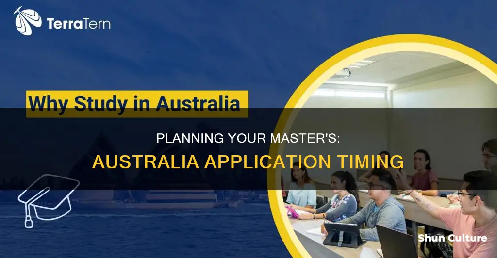 when to apply for masters in australia