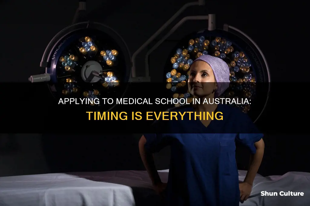 when to apply for medical school in australia