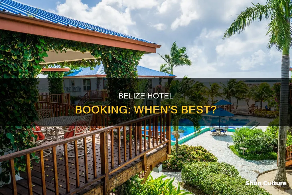 when to book belize hotel