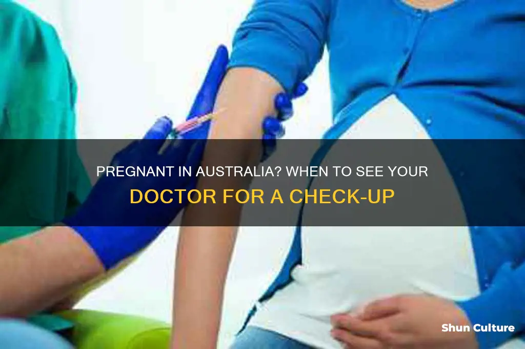 when to go to doctor pregnant australia
