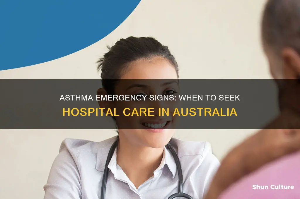 when to go to hospital for asthma australia