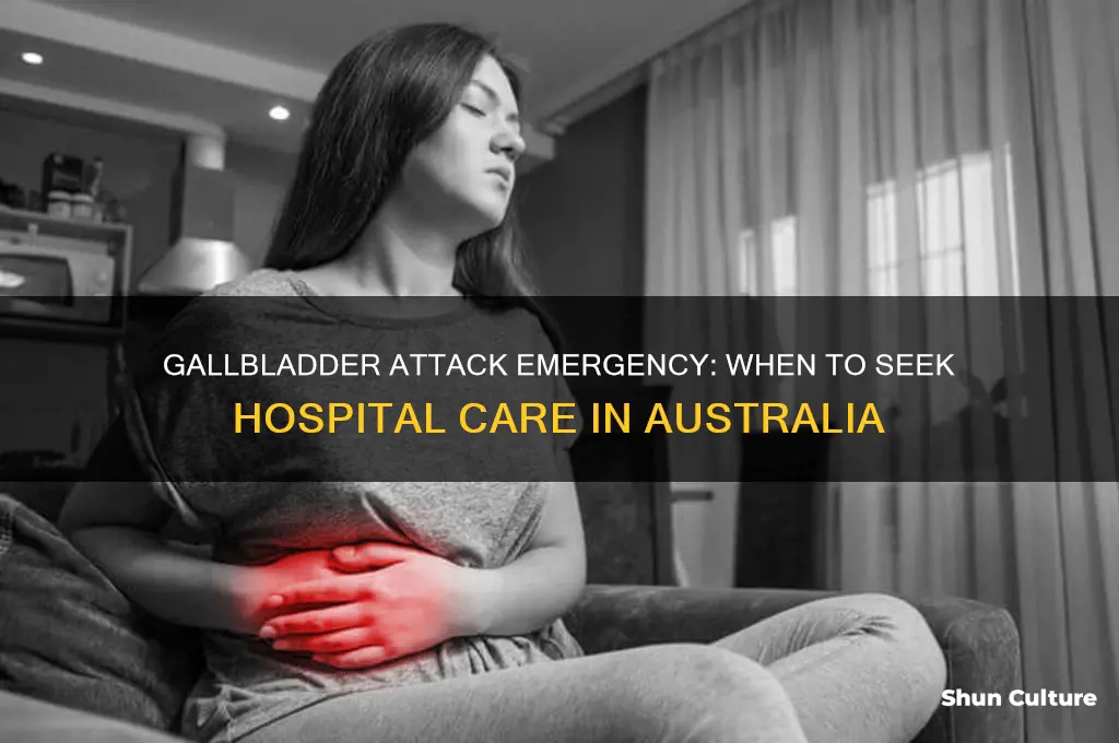 when to go to hospital for gallbladder attack australia