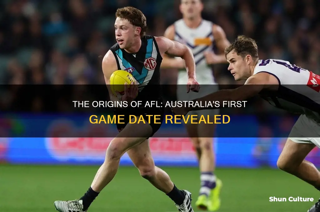 when was afl first played in australia