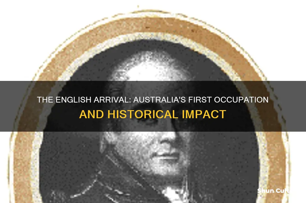 when was australia first occupied by the english