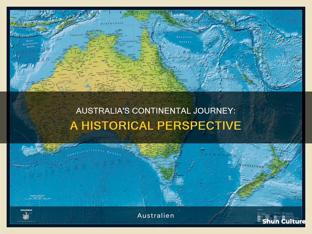 when was australia made a continent