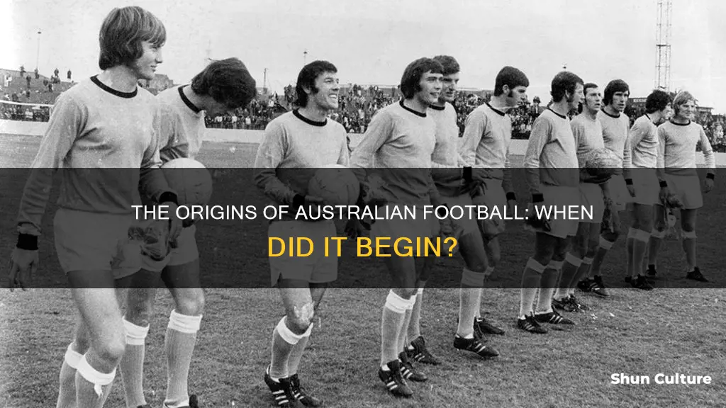 when was australian football made