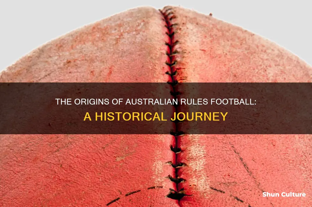 when was australian rules football first played