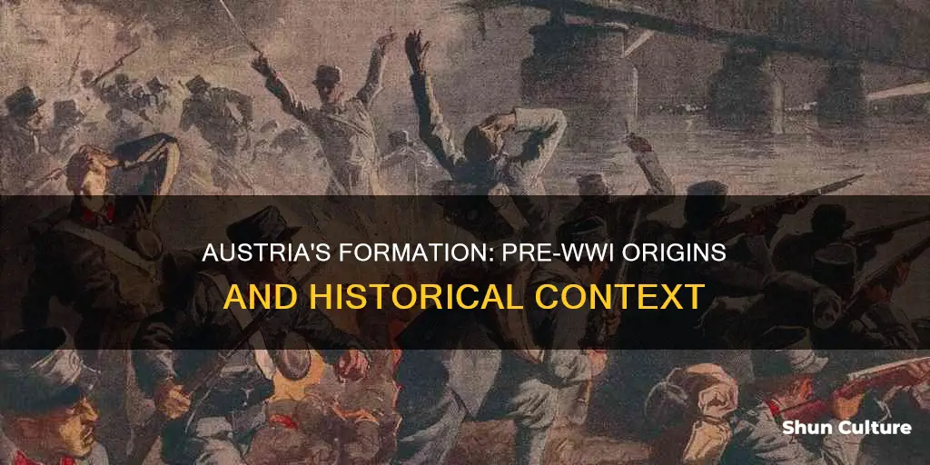 when was austria originally formed before world war i