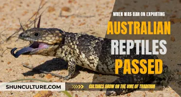 Australian Reptile Export Ban: When Did It Happen?