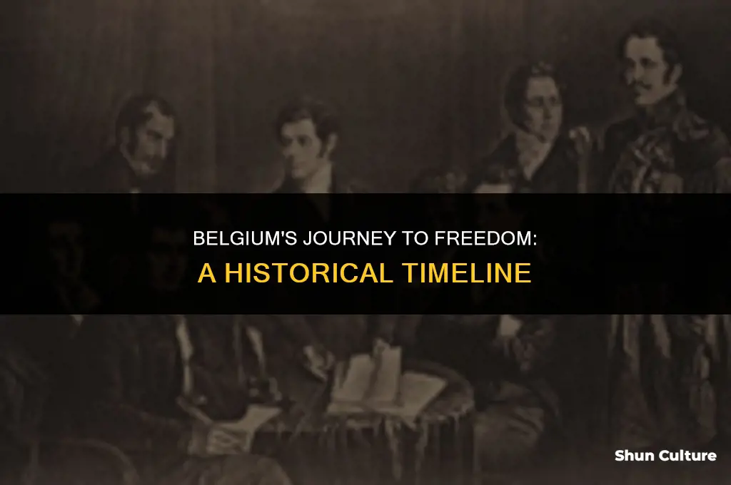 when was belgium a free country