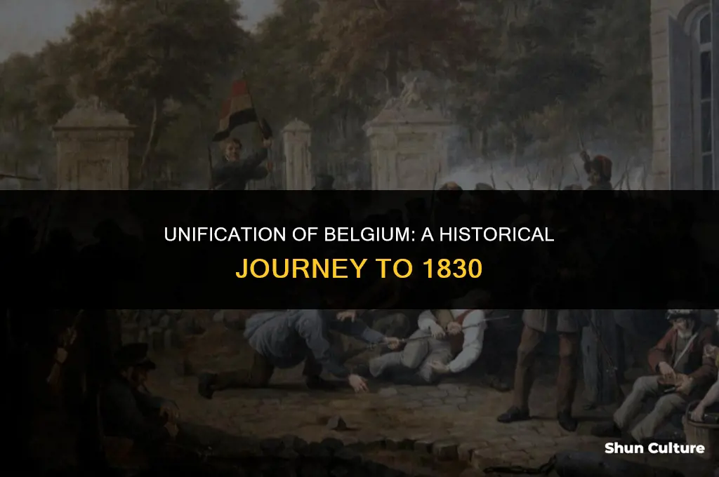 when was belgium first unified