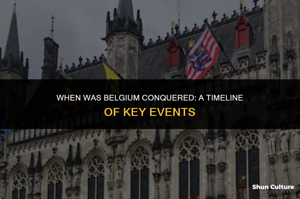 when was belgium taken