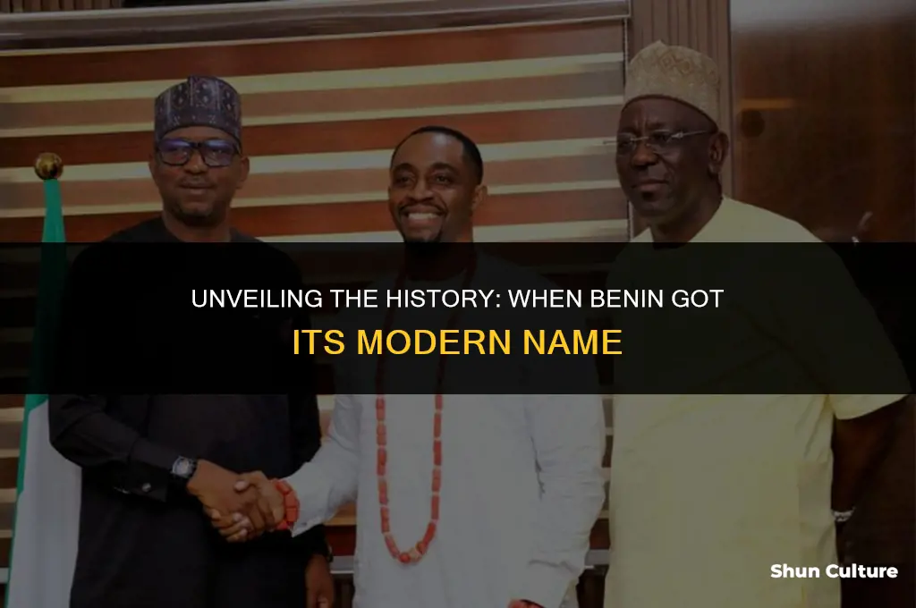 when was benin renamed