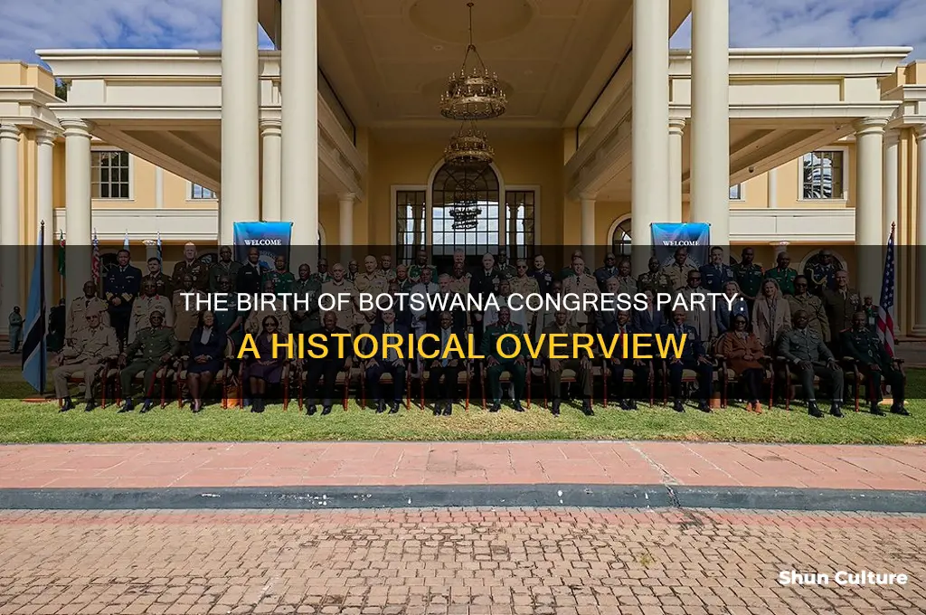 when was botswana congress party formed