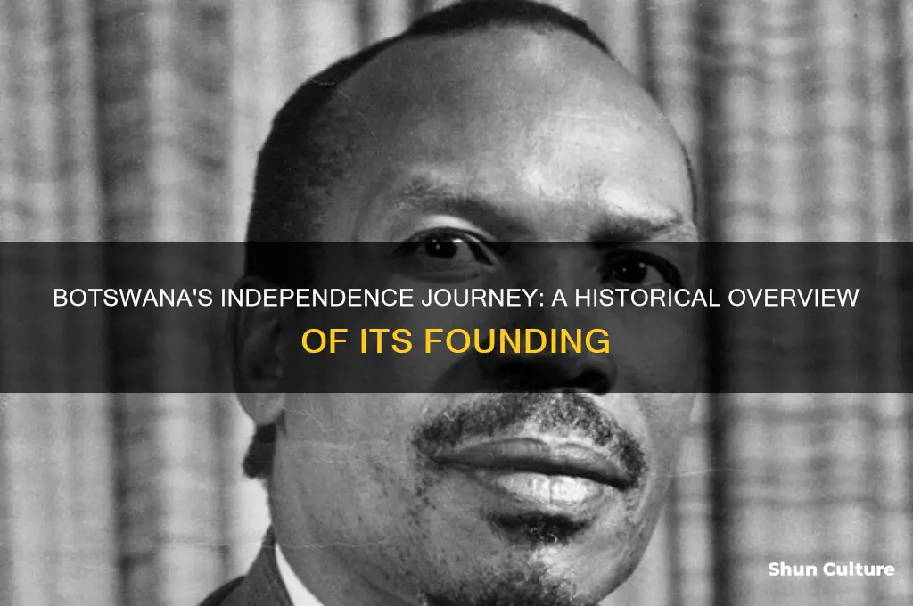 when was botswana founded