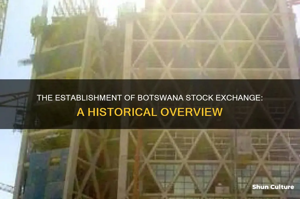 when was botswana stock exchange established