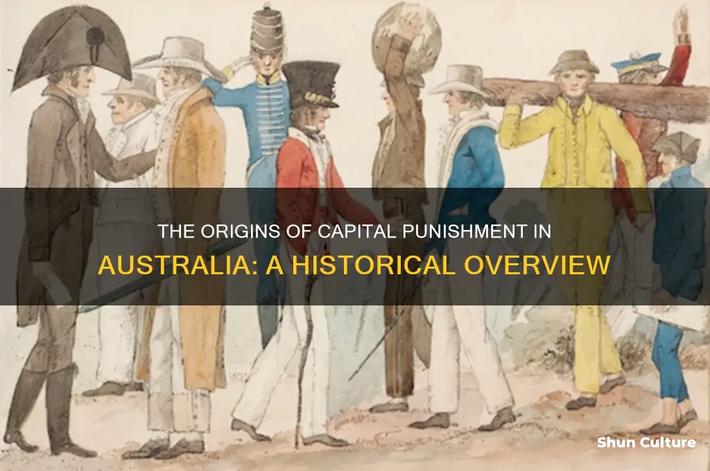 when was capital punishment first used in australia