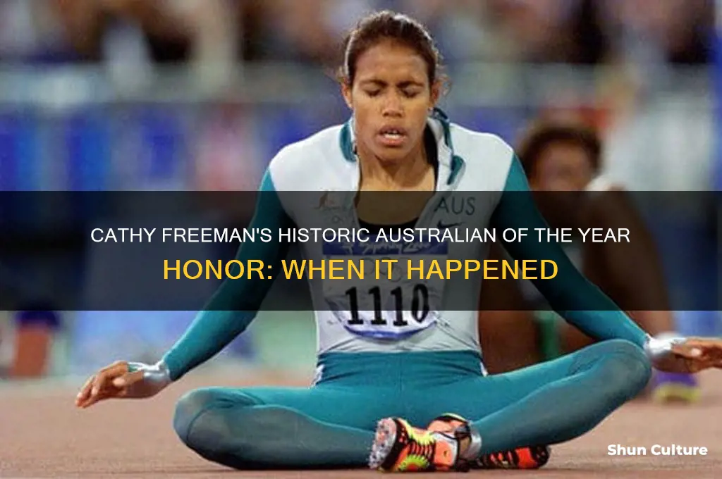 when was cathy freeman named australian of the year
