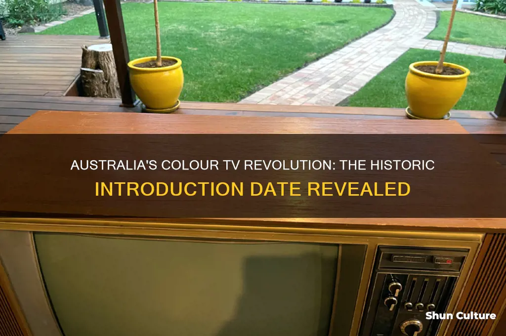 when was colour tv first introduced in australia