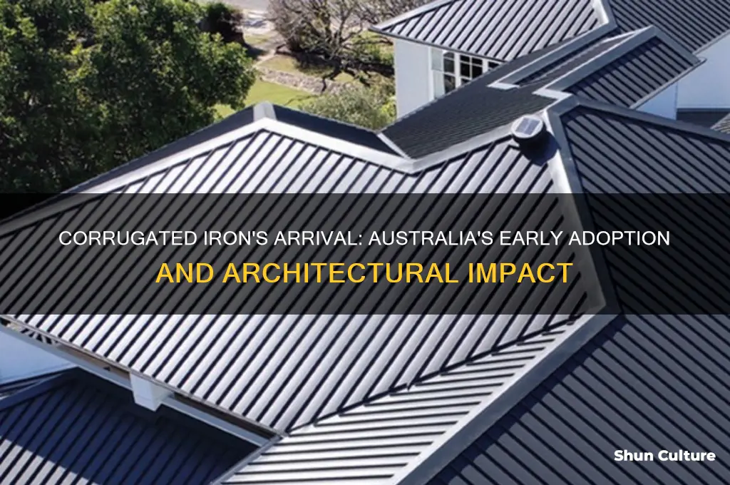 when was corrugated iron first used in australia