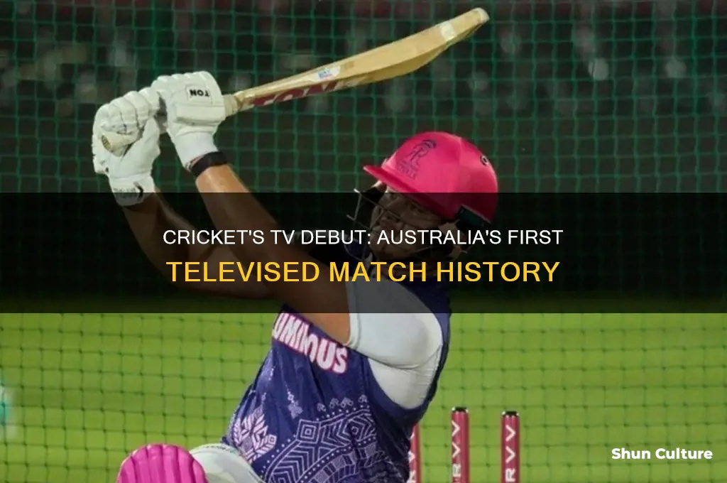 when was cricket first televised in australia