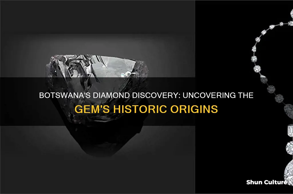 when was diamond discovered in botswana