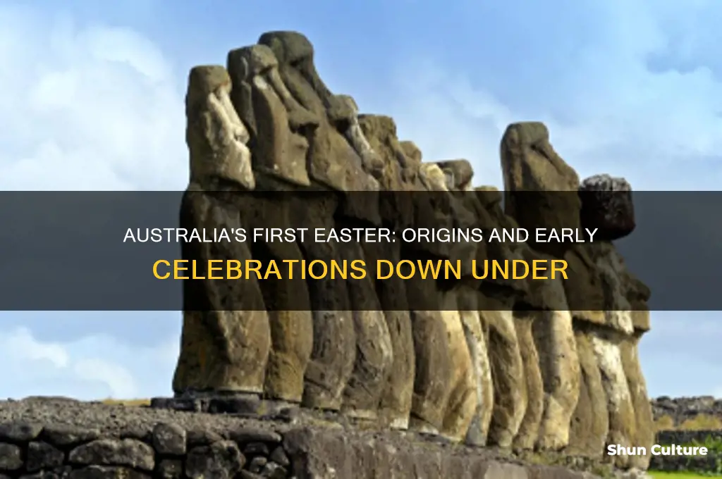 when was easter first celebrated in australia