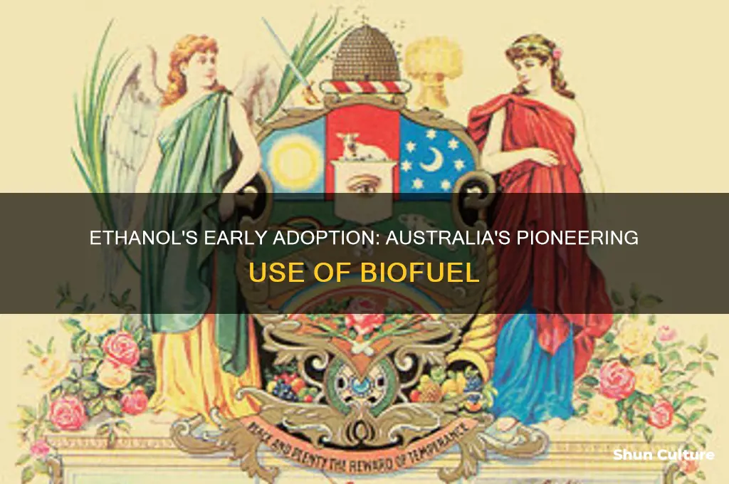 when was ethanol first used in australia