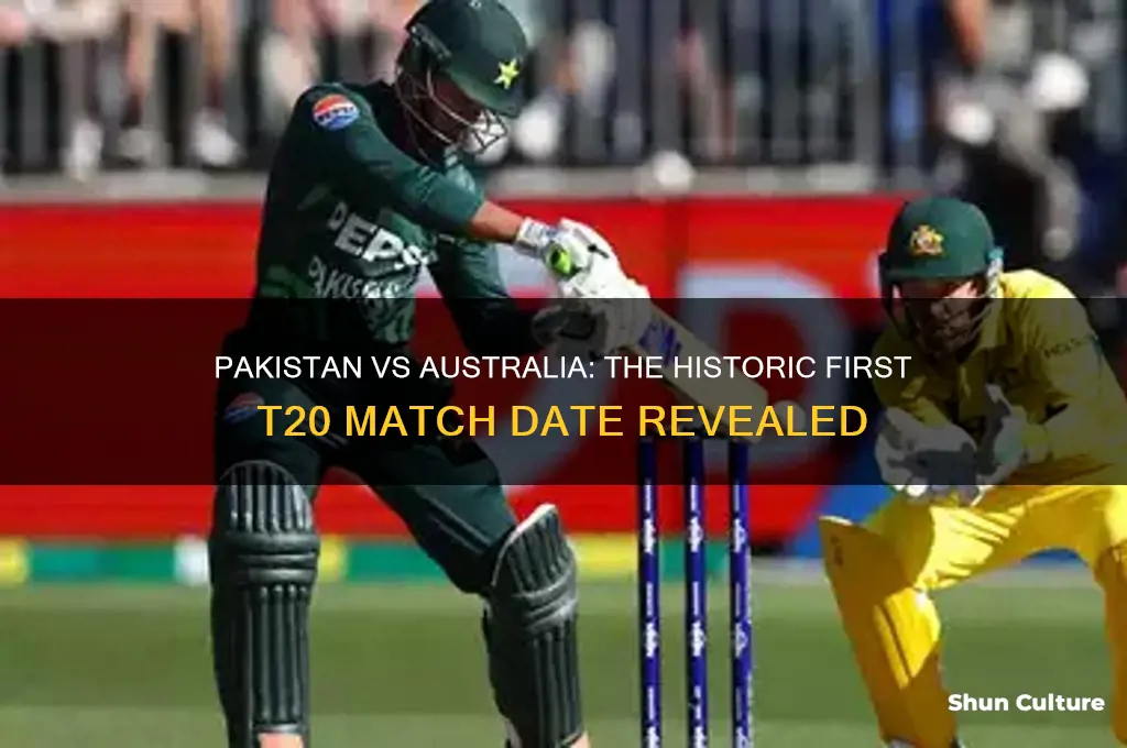 when was first t20 played between pakistan and australia