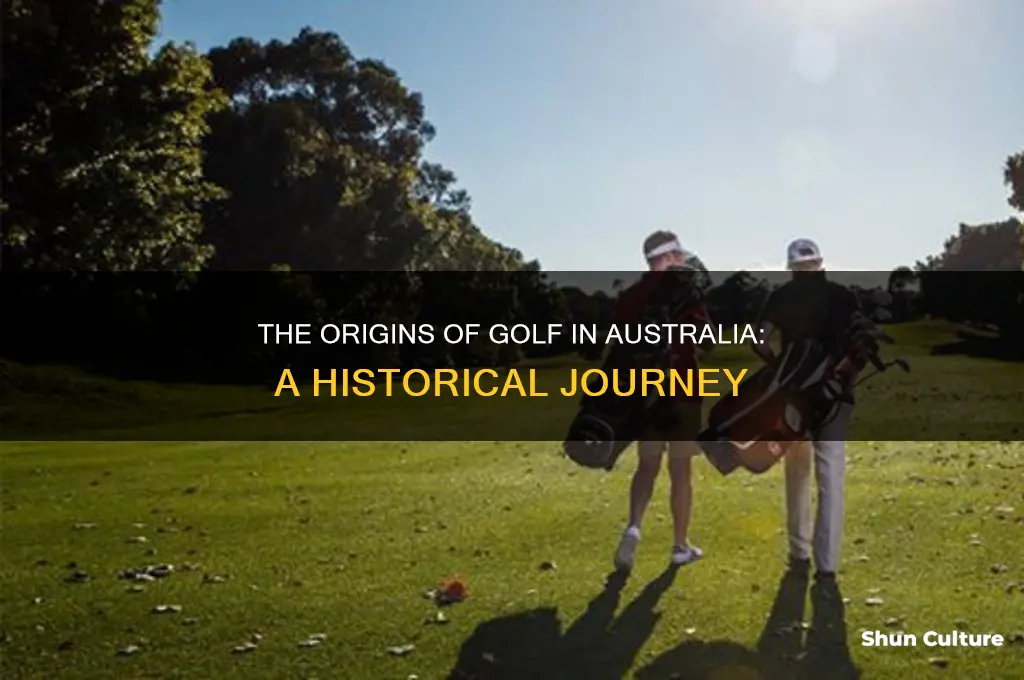 when was golf first played in australia