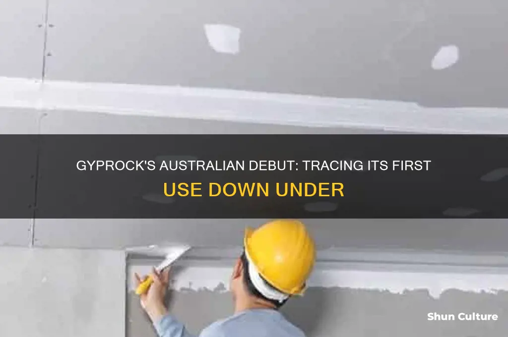 when was gyprock first used in australia