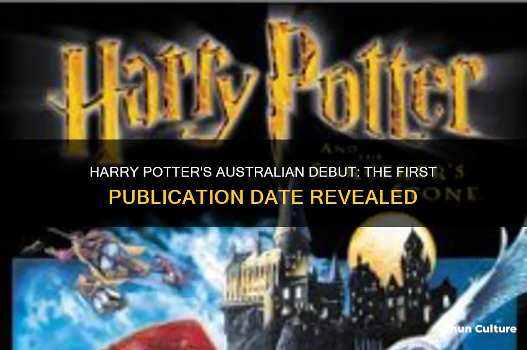 when was harry potter first published in australia
