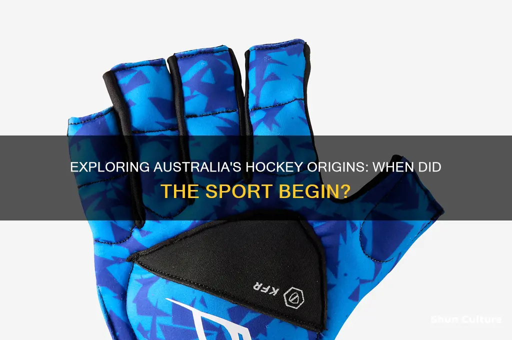 when was hockey first played in australia
