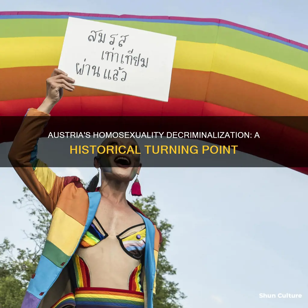 when was homosexuality decriminalized in austria