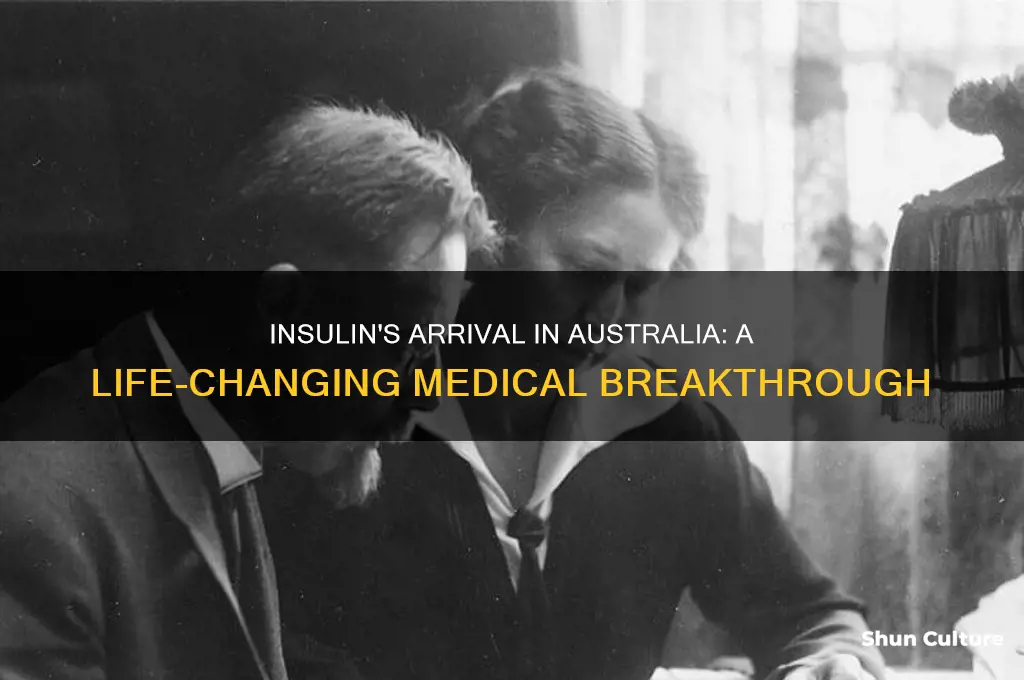 when was insulin first used in australia
