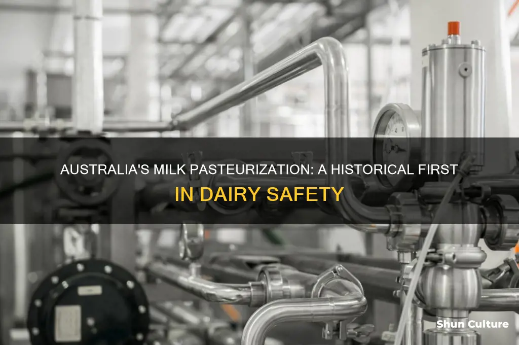 when was milk first pasteurized in australia