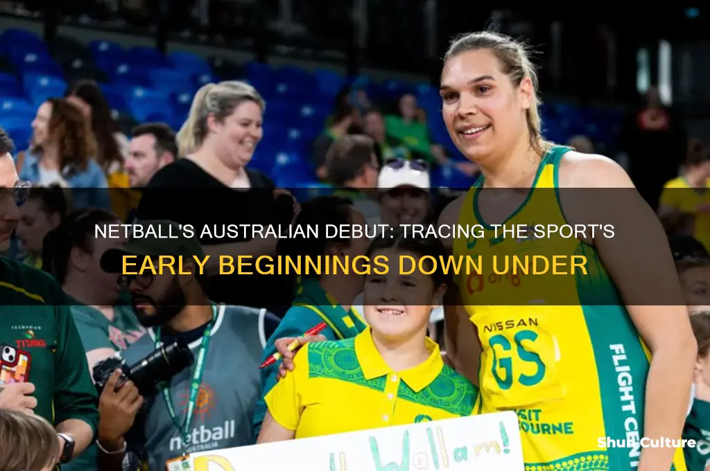 when was netball first played in australia
