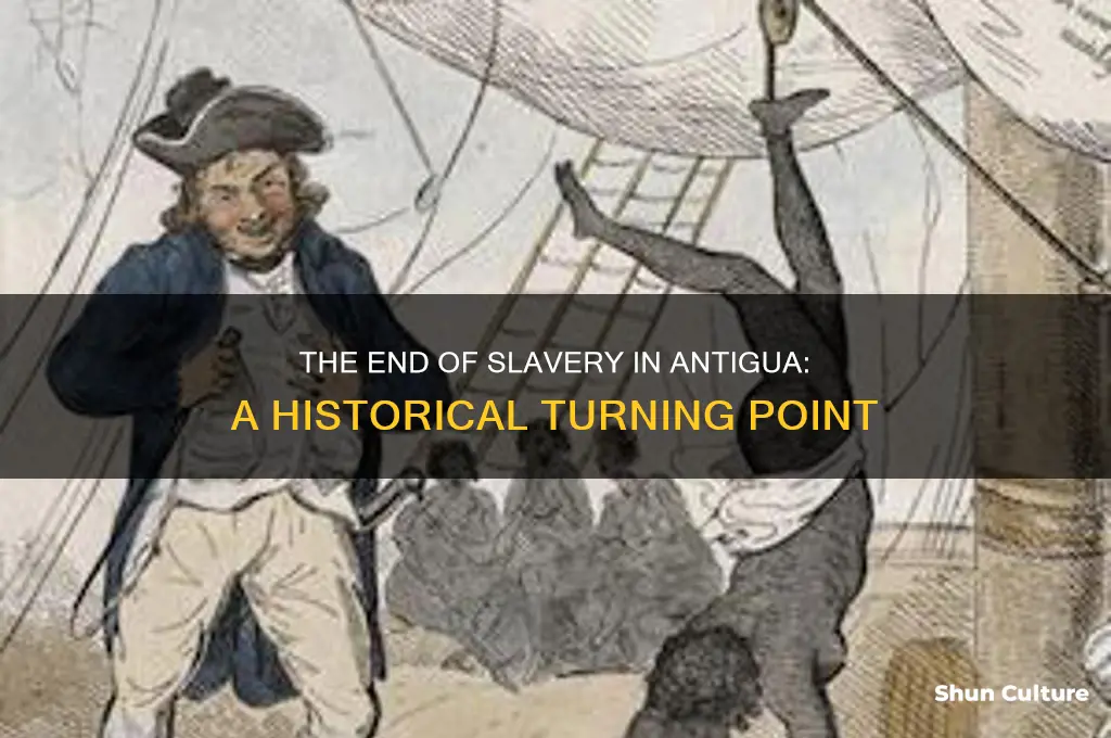 when was slavery in antigua banned
