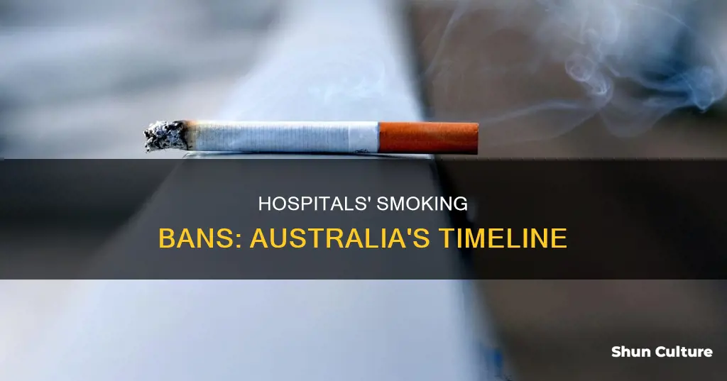 when was smoking banned in australian hospitals