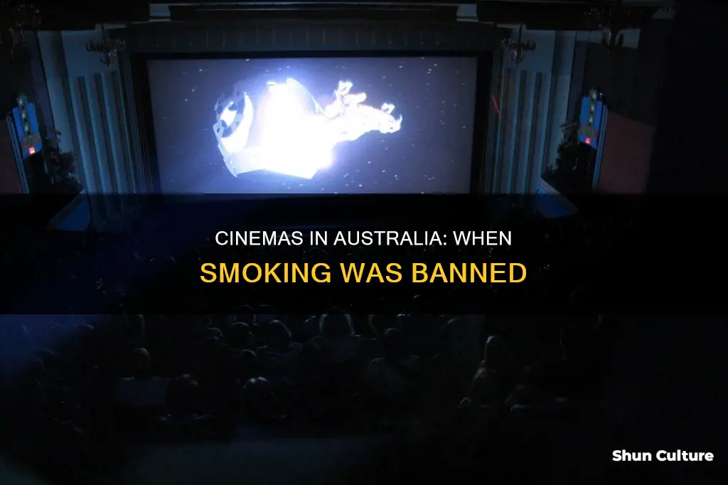 when was smoking banned in cinemas in australia