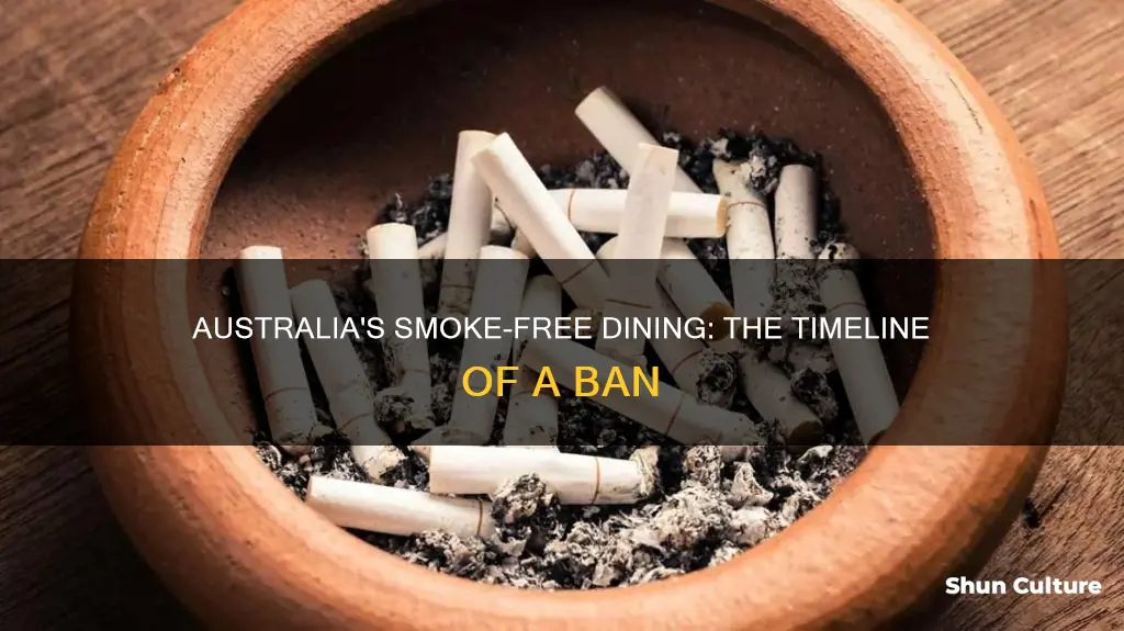 when was smoking banned in restaurants in australia