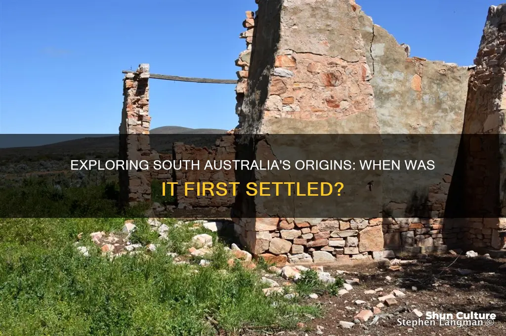 when was south australia first settled