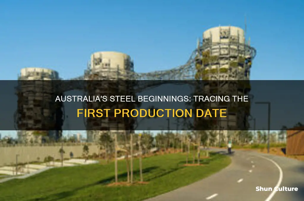 when was steel first made in australia