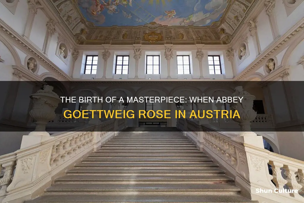 when was the abbey goettweig in austria built