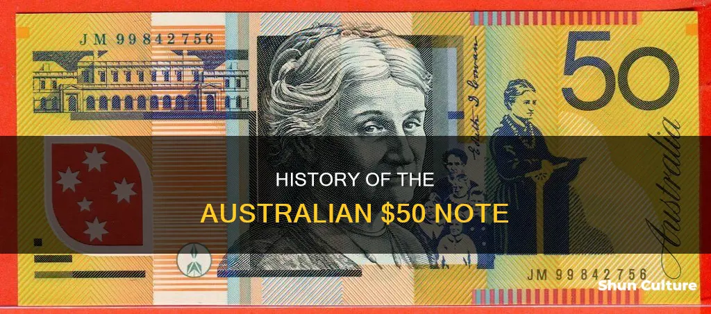 when was the australian 50 dollar bill made