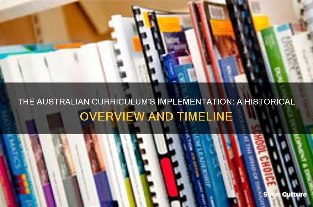 when was the australian curriculum first implemented