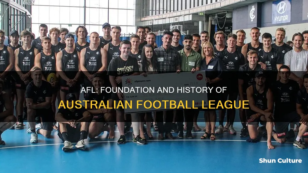 when was the australian football league founded