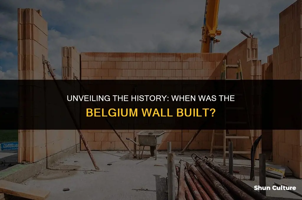 when was the belgium wall built